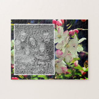 Puzzle Cadre de fleurs du début du printemps Ajouter votr