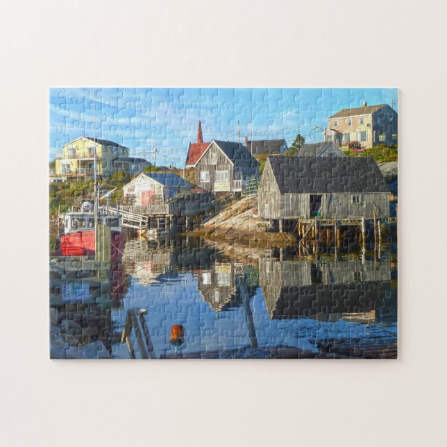 Puzzle Cadre de port Nouvelle-Écosse. (Horizontal)