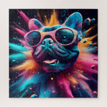 Cadre en Cool : Portrait français Bulldog