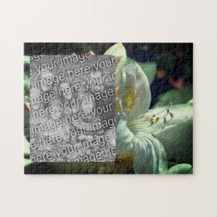 Puzzle Cadre Fleur Azalea Blanc Ajouter Votre Photo