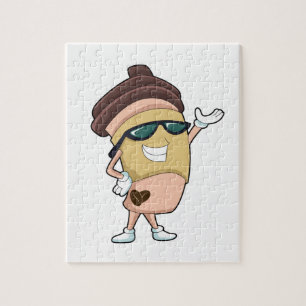 Puzzle Café avec Lunettes de soleil