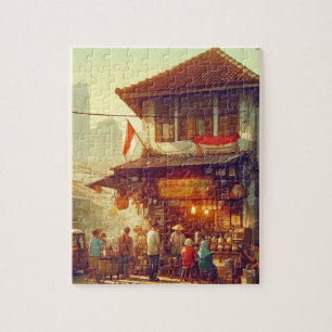 Puzzle Café de rue de Jakarta