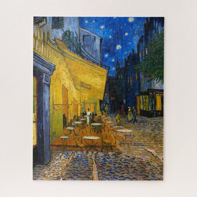 Puzzle Café Terrasse en soirée | Van Gogh | (Vertical)