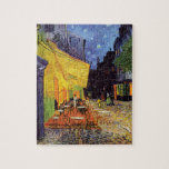 Puzzle Café Terrasse la nuit by Vincent Van Gogh<br><div class="desc">Café Terrasse à la Nuit par Vincent Van Gogh.Visitez mon magasin pour plus de design intéressant et plus de choix de couleurs => zazzle.com/iwheels*</div>