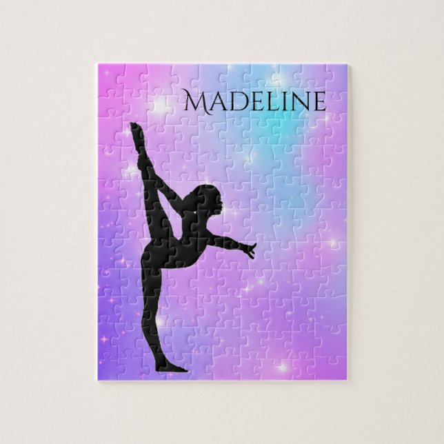 Puzzle Cahier dégradé violet pour filles (Vertical)