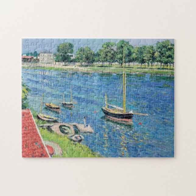 Puzzle Caillebotte - Seine à Argenteuil, Bateaux à l'ancr (Horizontal)