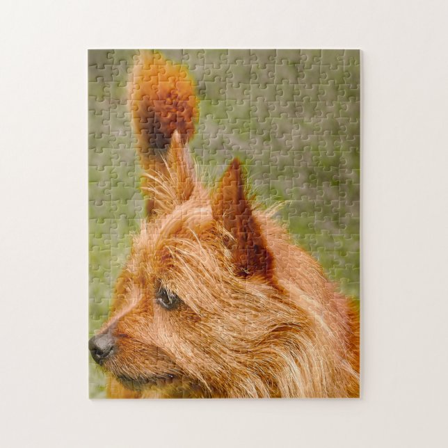 Puzzle Cairn Terrier Dog. (Vertical)