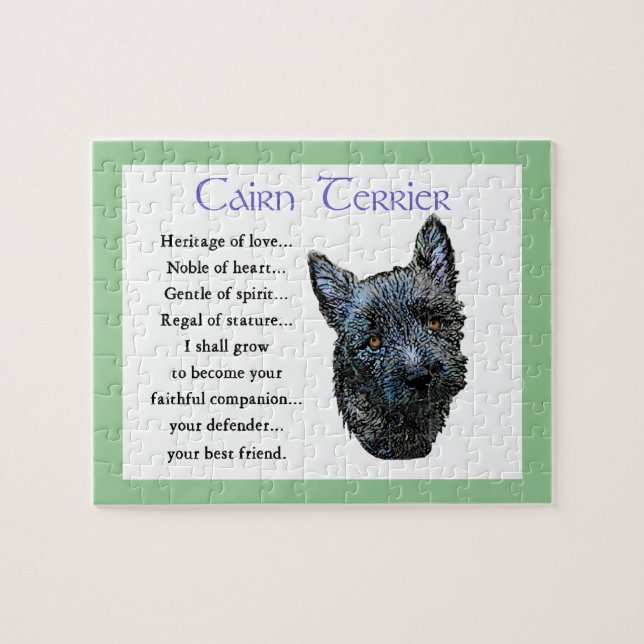 Puzzle Cairn Terrier Patrimoine de l'Amour (Horizontal)