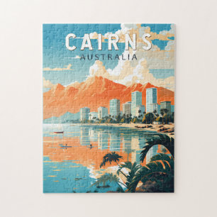 Puzzle Cairns Australia Travel Art Vintage