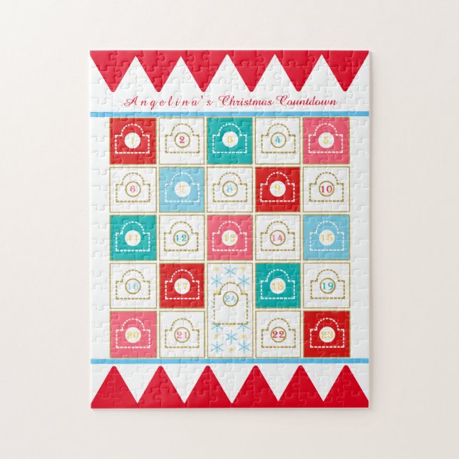 Puzzle Calendrier d'avènement vintage (Vertical)