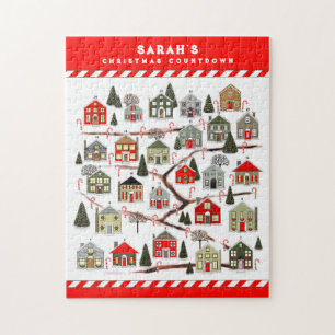 Puzzle Calendrier de l'Avent personnalisé pour Noël en pu