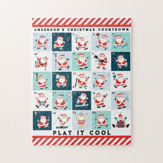 Puzzle Calendrier des fêtes de Noël (Vertical)