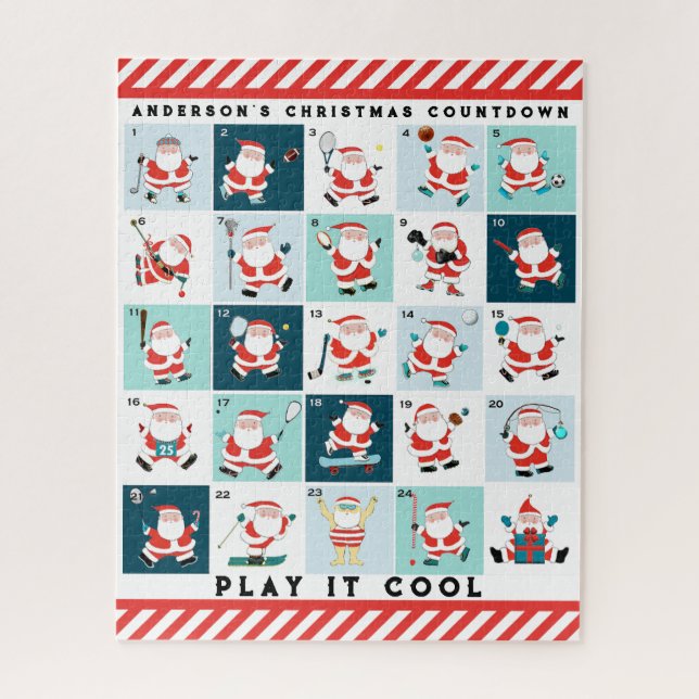 Puzzle Calendrier des fêtes de Noël (Vertical)