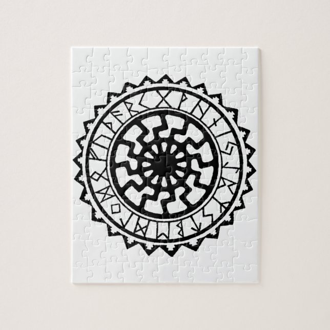 Puzzle Calendrier runique solaire celtique Viking (Vertical)