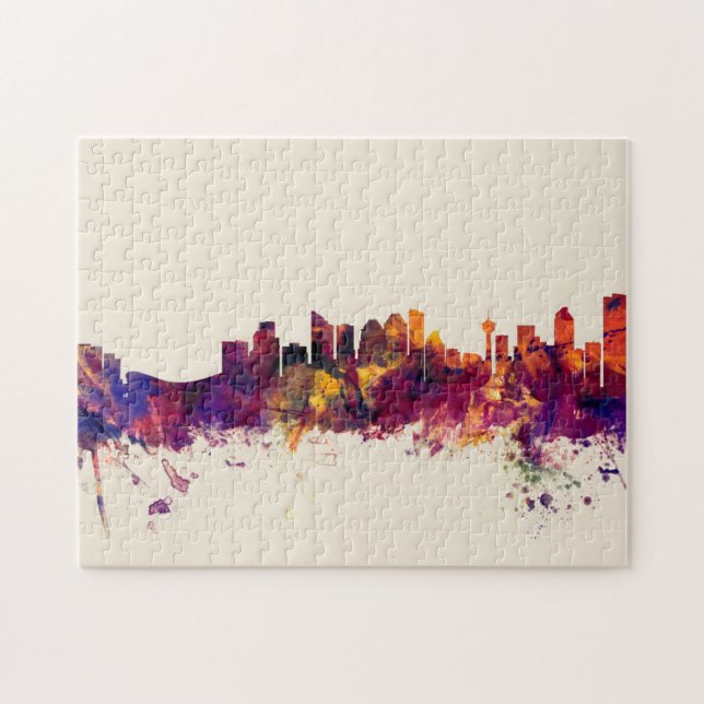Puzzle Calgary Canada Skyline (Horizontal)