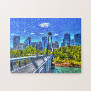 Puzzle Calgary City Skyline.