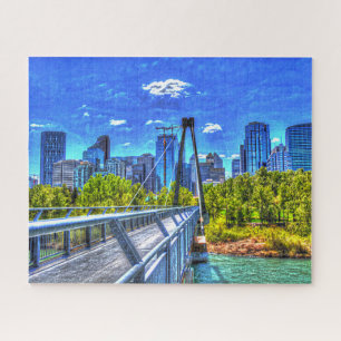 Puzzle Calgary City Skyline.