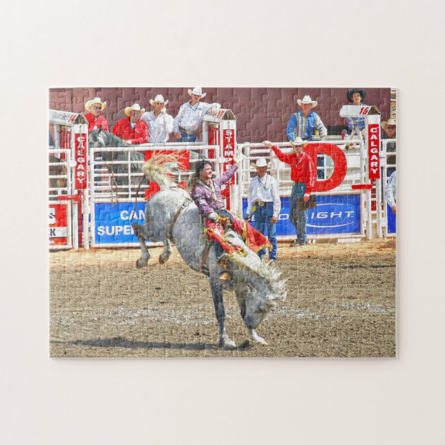 Puzzle Calgary Cowboys et Rodeo. (Horizontal)