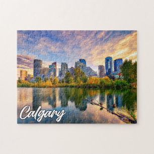 Puzzle Calgary Skyline, Alberta, Canada