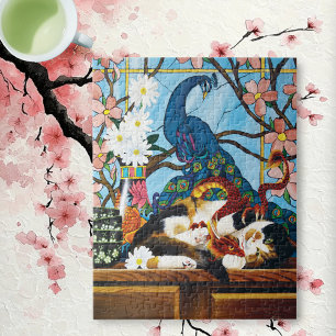 Puzzle Calico Cat et Dragon