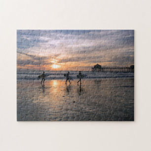 Puzzle California Surfers at Sunset