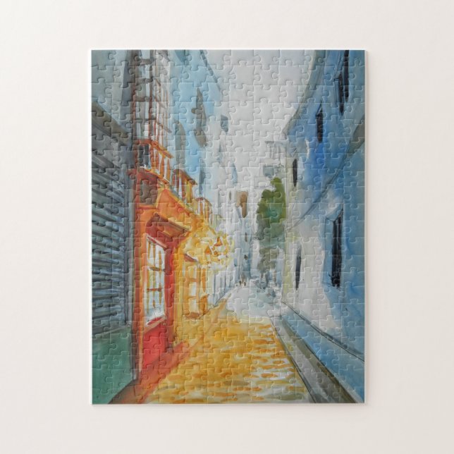 Puzzle CALLEJÓN DE LOS ARTISTAS. C/ Del Tinte de Cádiz. (Vertical)