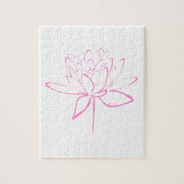 Puzzle Calligraphie Lotus (Rose) (Vertical)