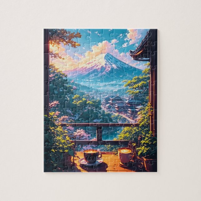Puzzle Calme matinal sur le Fuji (Vertical)