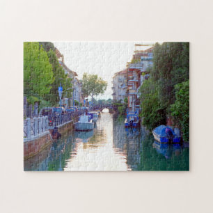 Puzzle Calme Venise Lido canal, Vue italienne, Italie