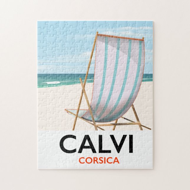 Puzzle Calvi Corsica Travel poster (Vertical)