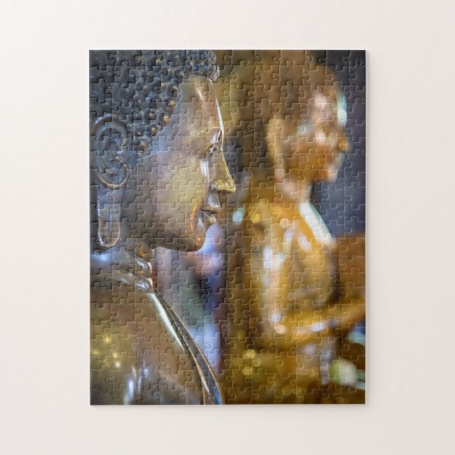 Puzzle Cambodge, Phnom Penh. Statues de Bouddha (Vertical)