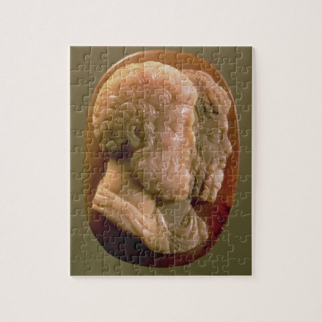 Puzzle Camée dépeignant Marcus Aurelius (121-180) et Luci (Vertical)