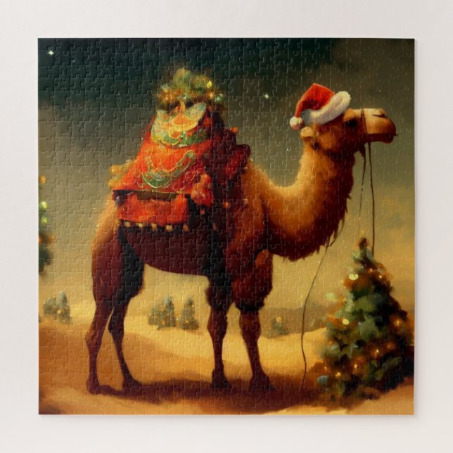 Puzzle Camel de Noël (1) (Vertical)