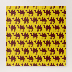 Puzzle Camels vintages : Motif inspiré du désert.