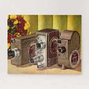 Puzzle caméras de cinéma maison vers 1950