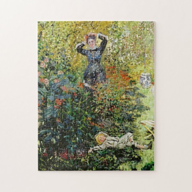 Puzzle Camille & Jean en Jardin Argenteuil Monet Art (Vertical)