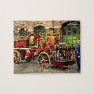Puzzle Camion de pompiers - Un camion à pompe électrique 