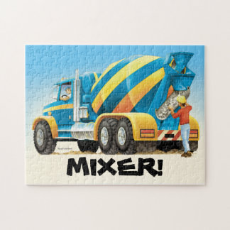 Puzzle Camion fait sur commande de construction de