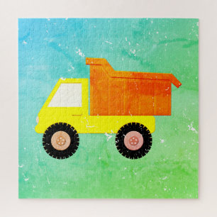 Puzzle Camion Jaune Distressed