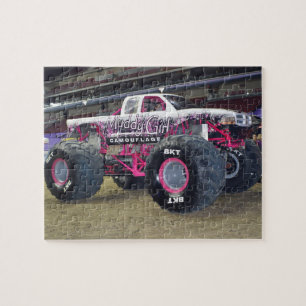 Puzzle Camion Monstre Rose