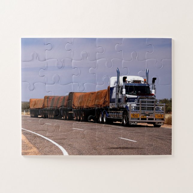 Puzzle Camion Road Train Australie Lasseter Highway (Horizontal)