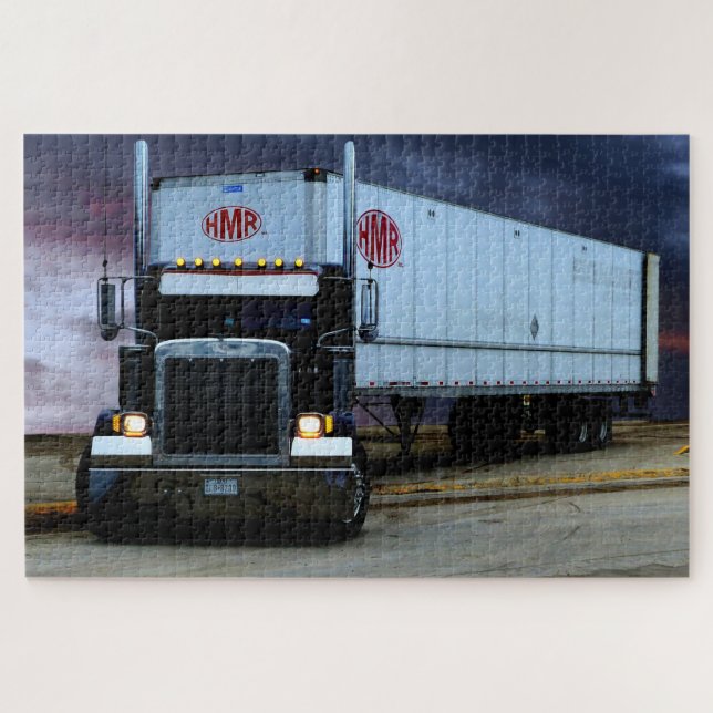 Puzzle Camion semi-remorque routier (Horizontal)