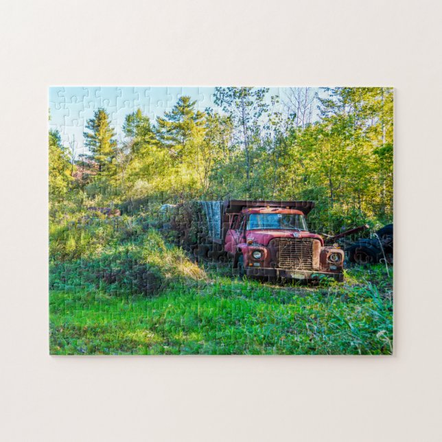 Puzzle Camionnette ancienne Vermont. (Horizontal)
