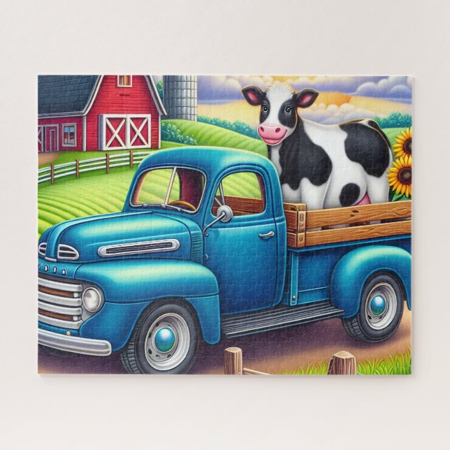 Puzzle Camionnette de Ferme Vintage (Horizontal)