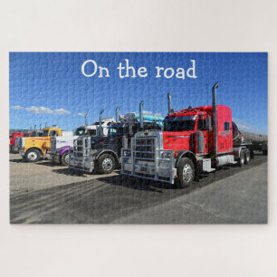 Puzzle Camions Américains Poids Lourds Sur La Route
