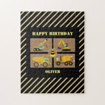 Camions de construction | Anniversaire de enfant d