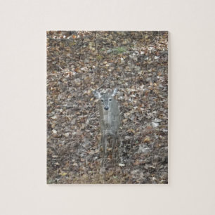 Puzzle Camouflage Cerf en feuilles d'automne