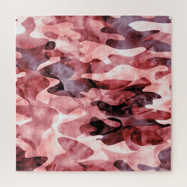 Puzzle camouflage d'aquarelle Abstraite : teinture à crav (Vertical)