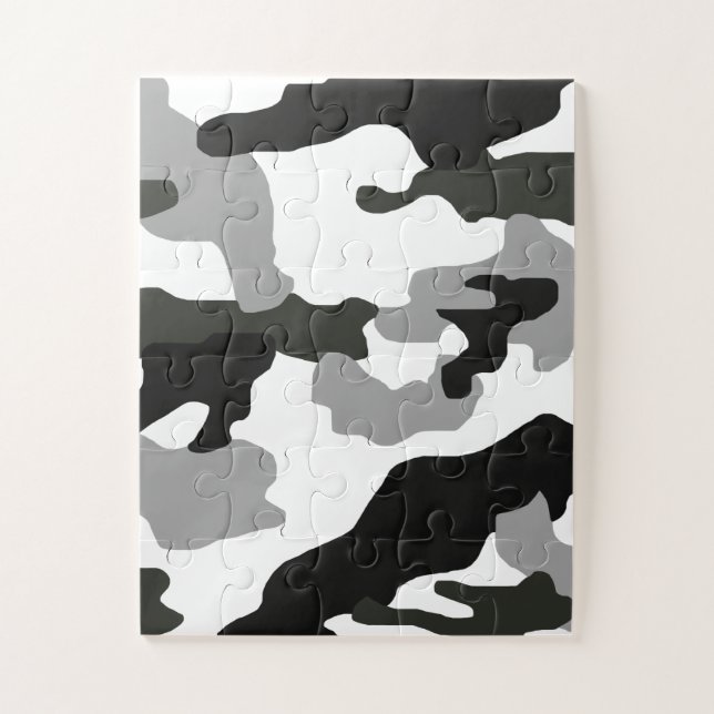 Puzzle Camouflage gris urbain no 15 imprimé   (Vertical)