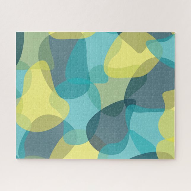 Puzzle Camouflage, moderne, cool, tendance, géométrique u (Horizontal)